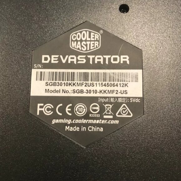 Cooler Master Devastator Keyboard SGB-3010-KKMF2-US, Preowned - Picture 4 of 5